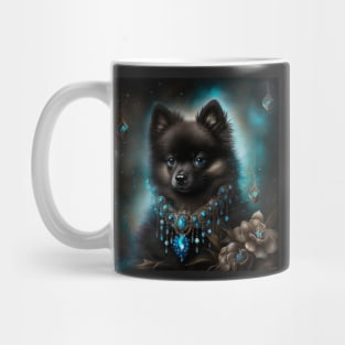 Glowy Schipperke Portrait Mug